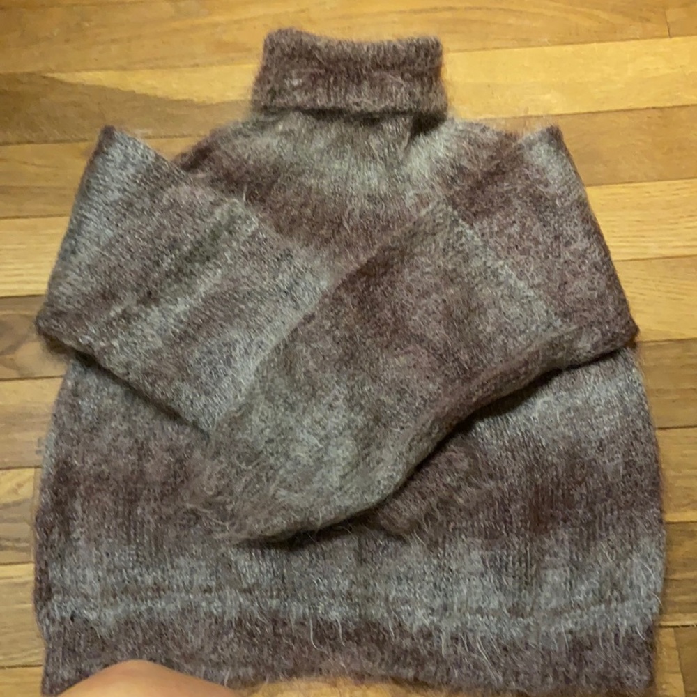 Mohair blend sweater. Amazing fuzzy and fluffy sweater.